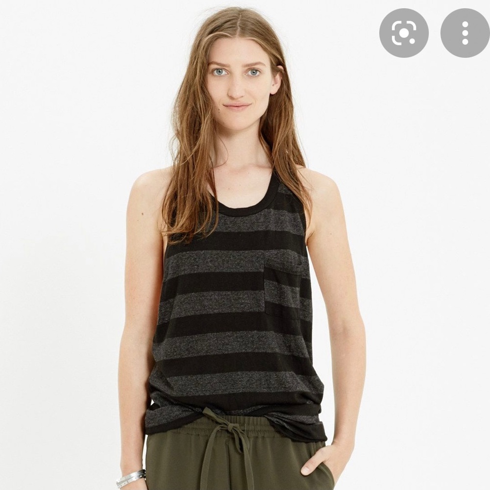 💠 NSF Scout Tank in Grey Black Stripe